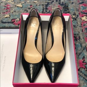 Patent leather pumps